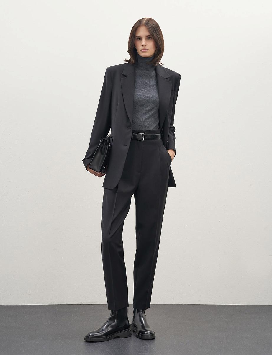 Однобортный жакет из шерсти