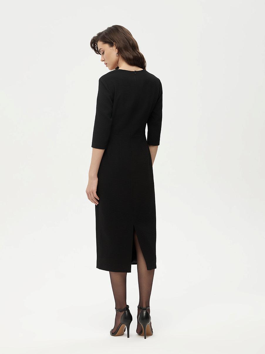 Платье миди с шерстью