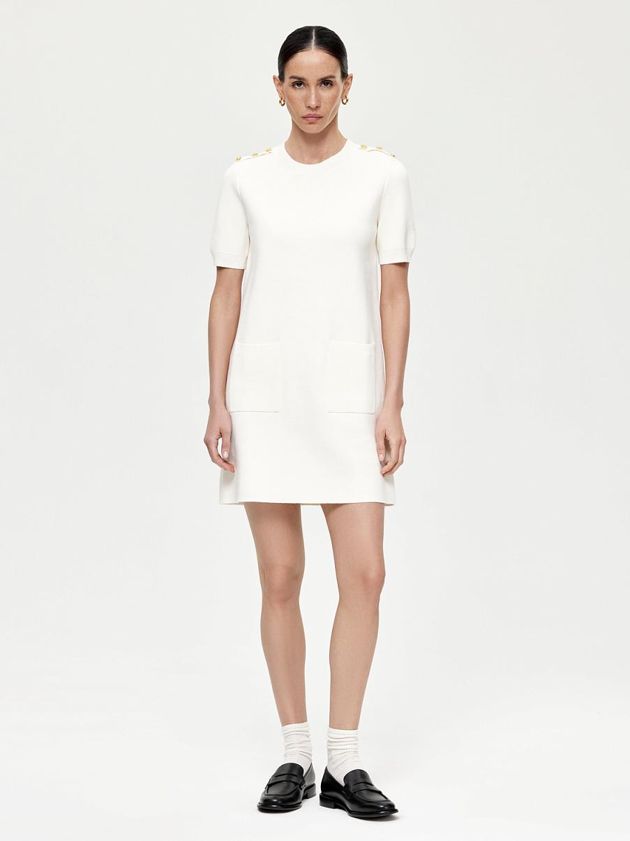 Трикотажное платье мини из хлопка