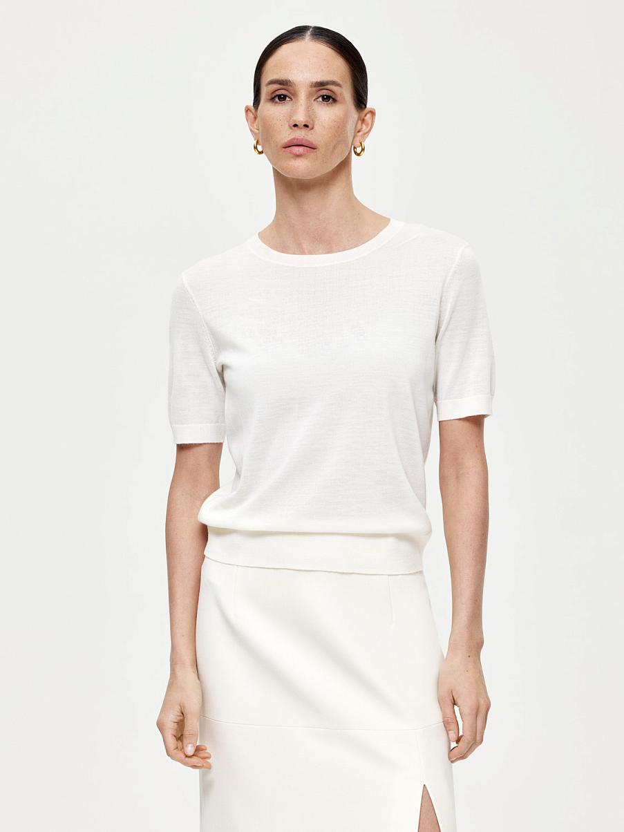 Трикотажная футболка из шерсти мериноса