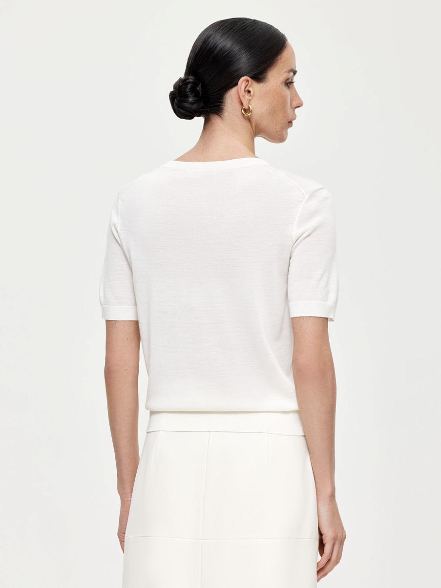 Трикотажная футболка из шерсти мериноса