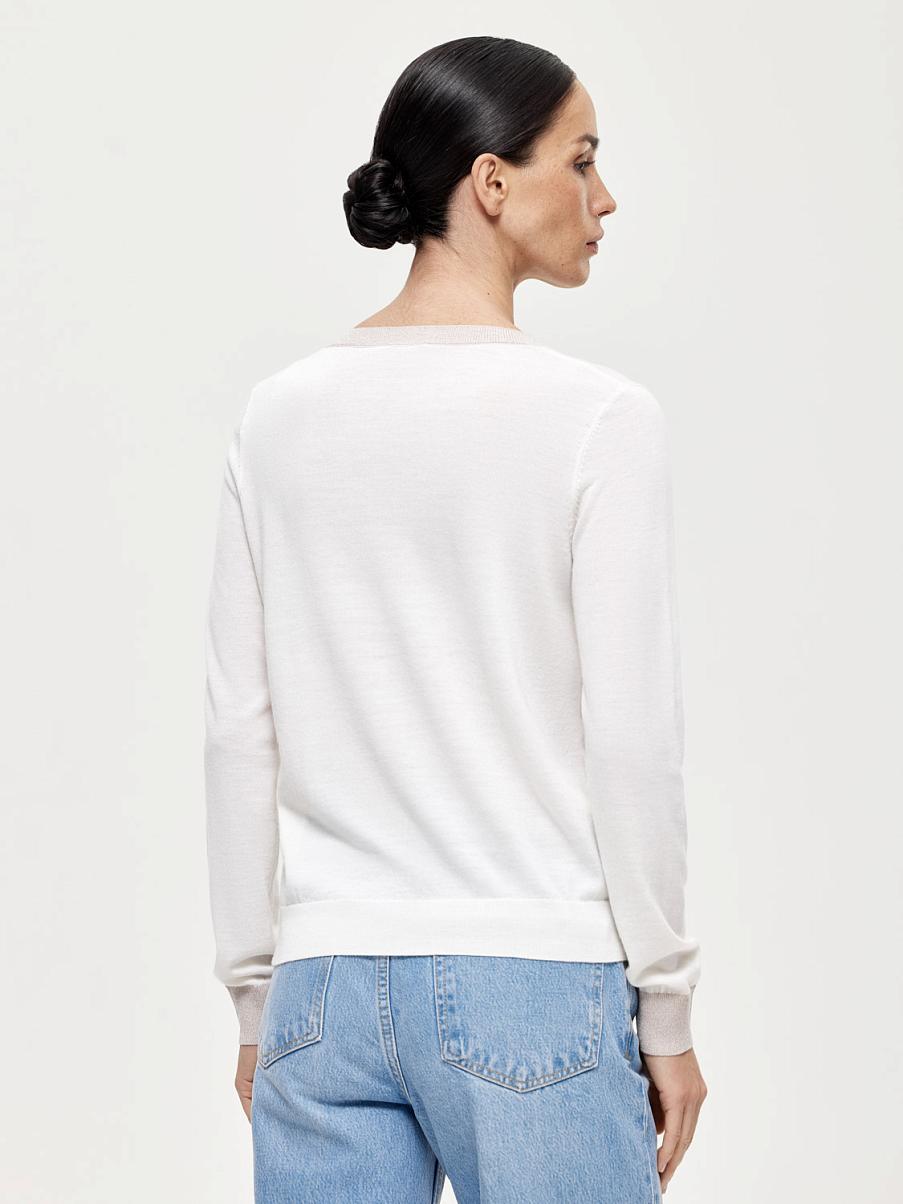 Трикотажный джемпер из шерсти мериноса