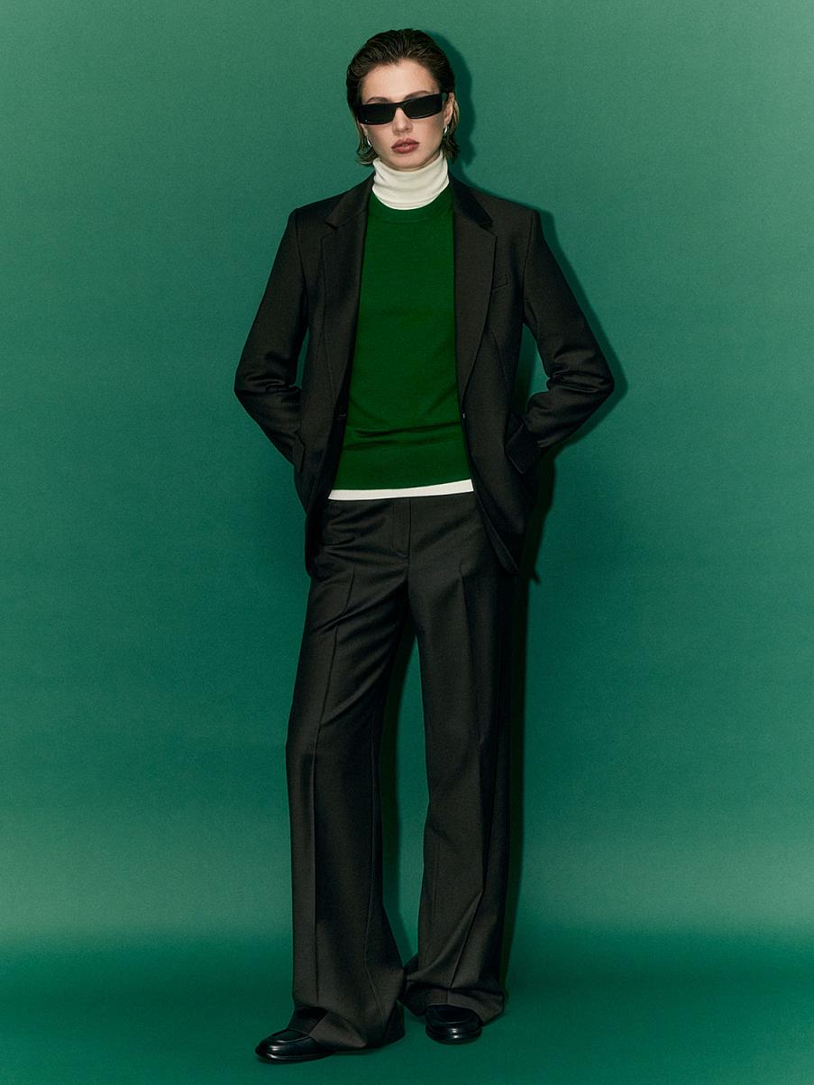 Брюки палаццо из шерсти