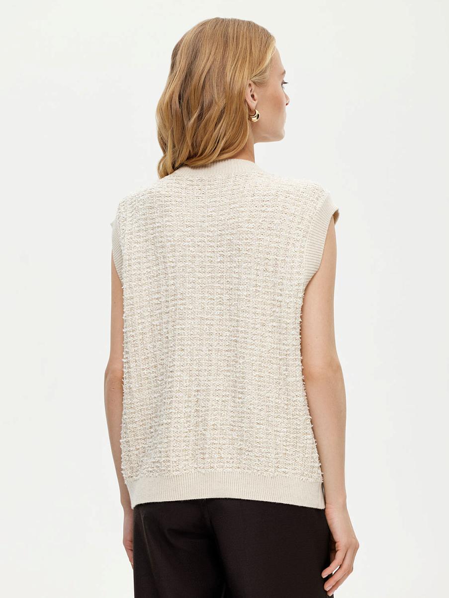 Трикотажная жилетка с шерстью