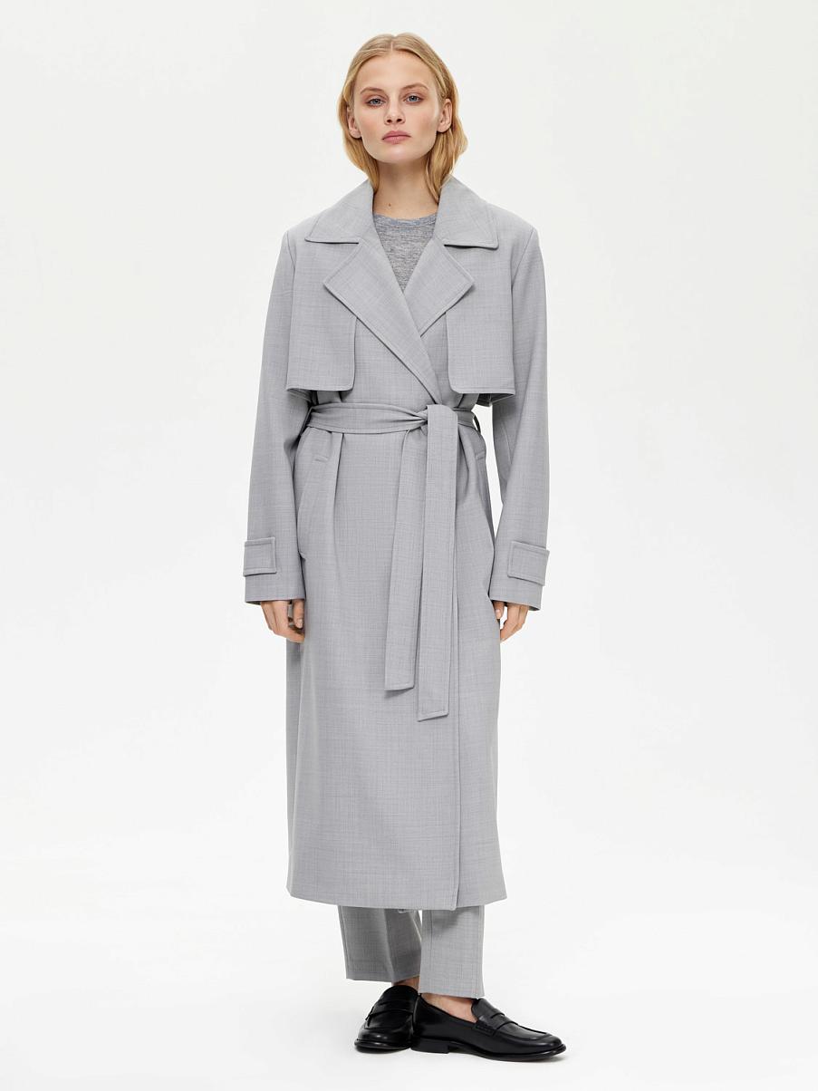 Тренч с натуральной шерстью