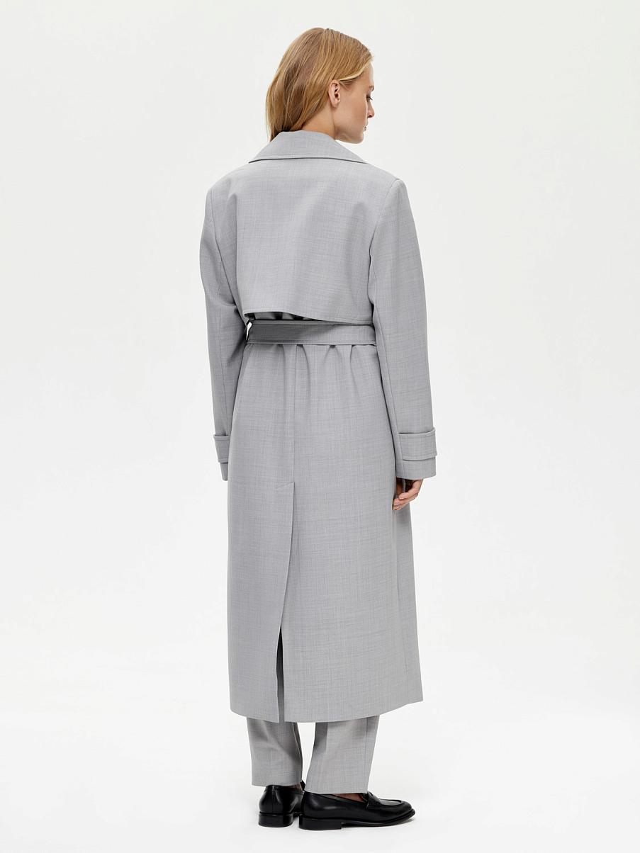 Тренч с натуральной шерстью