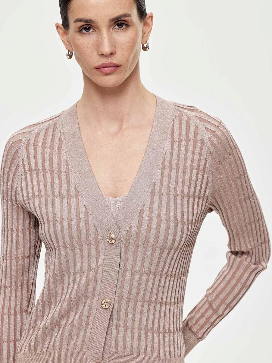 Облегающий трикотажный кардиган