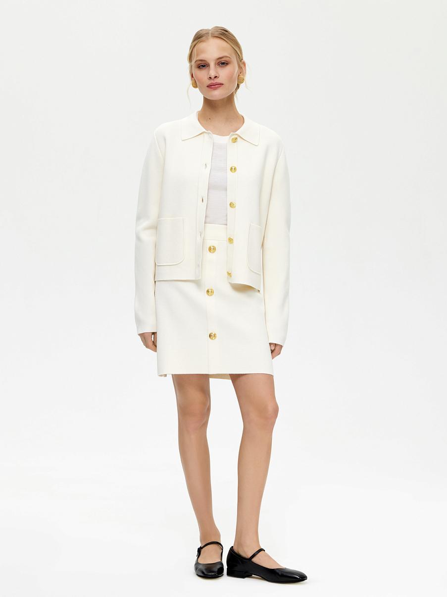 Трикотажная юбка мини