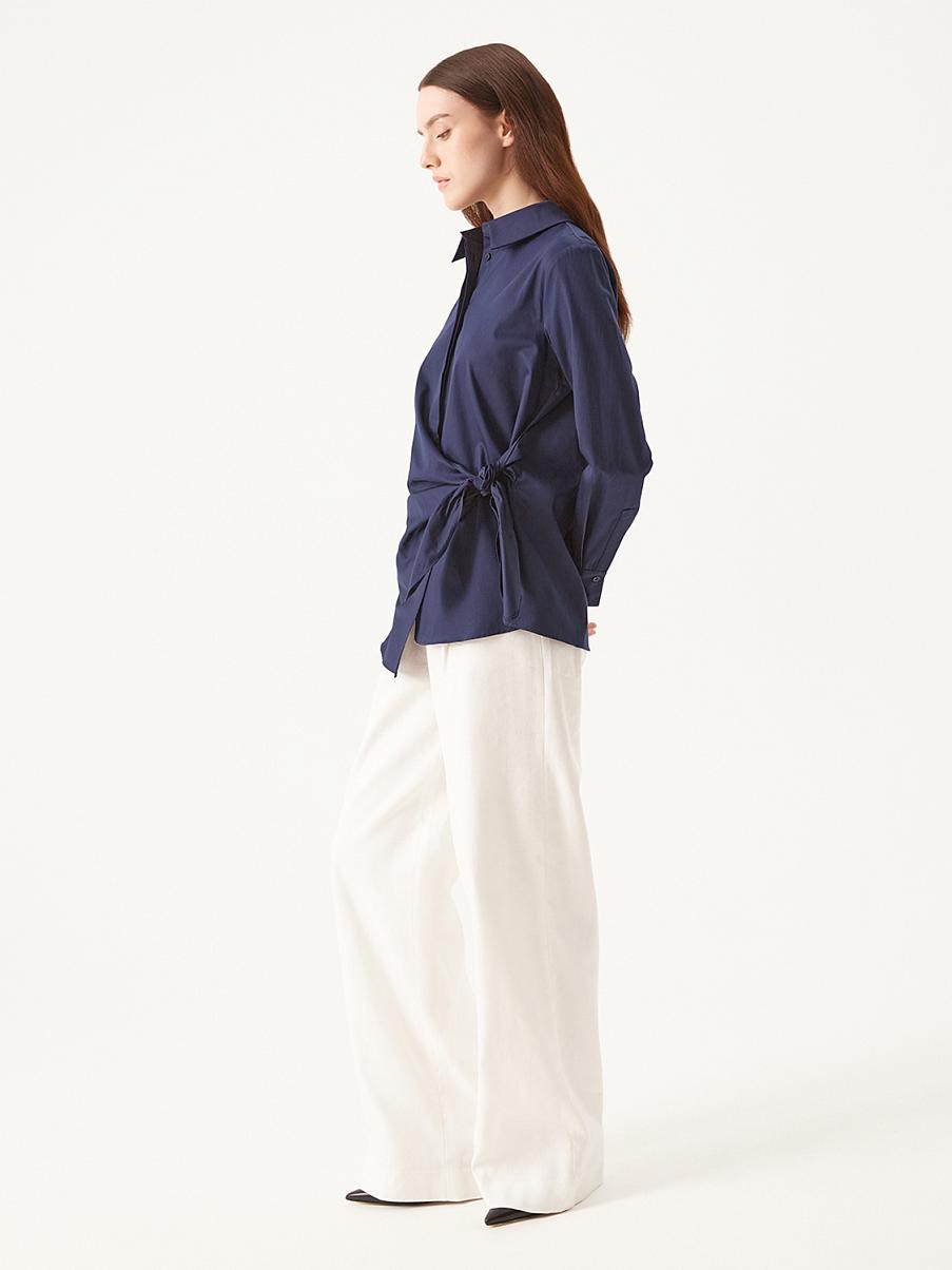 Рубашка на запах из хлопка