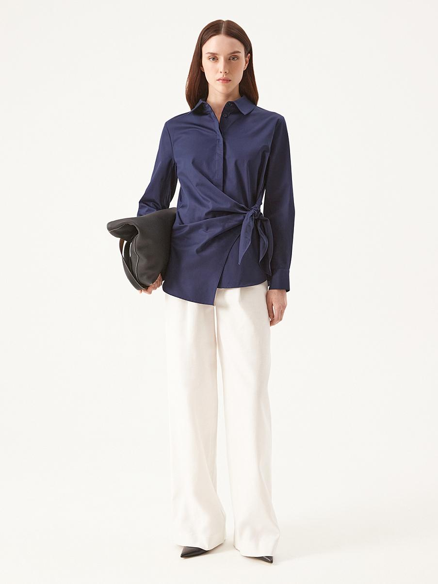 Рубашка на запах из хлопка