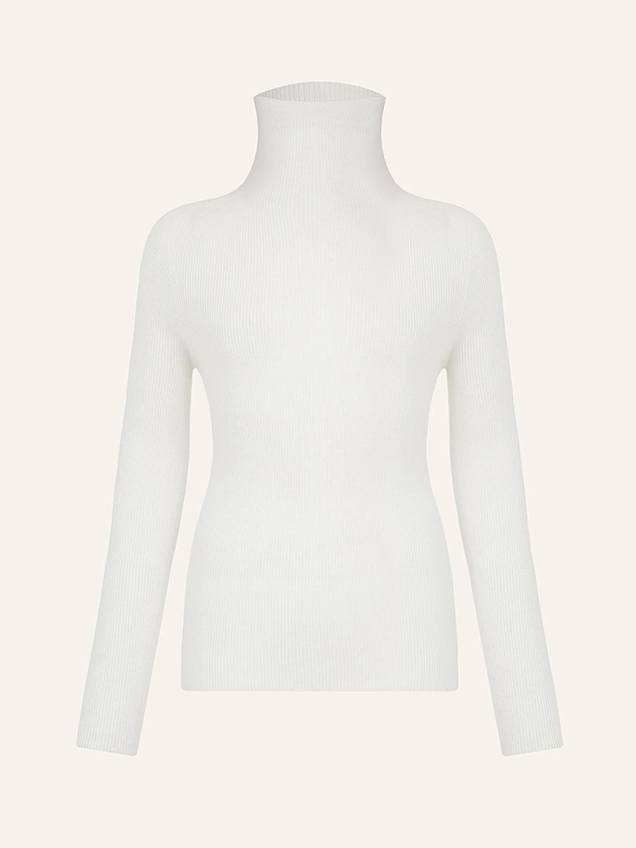 Облегающий джемпер с высоким воротником