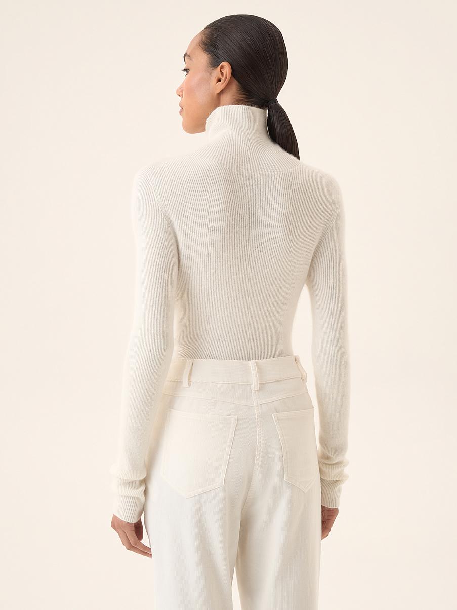 Облегающий джемпер с высоким воротником