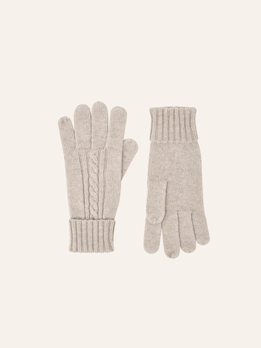 Перчатки с шерстью мериноса и кашемиром