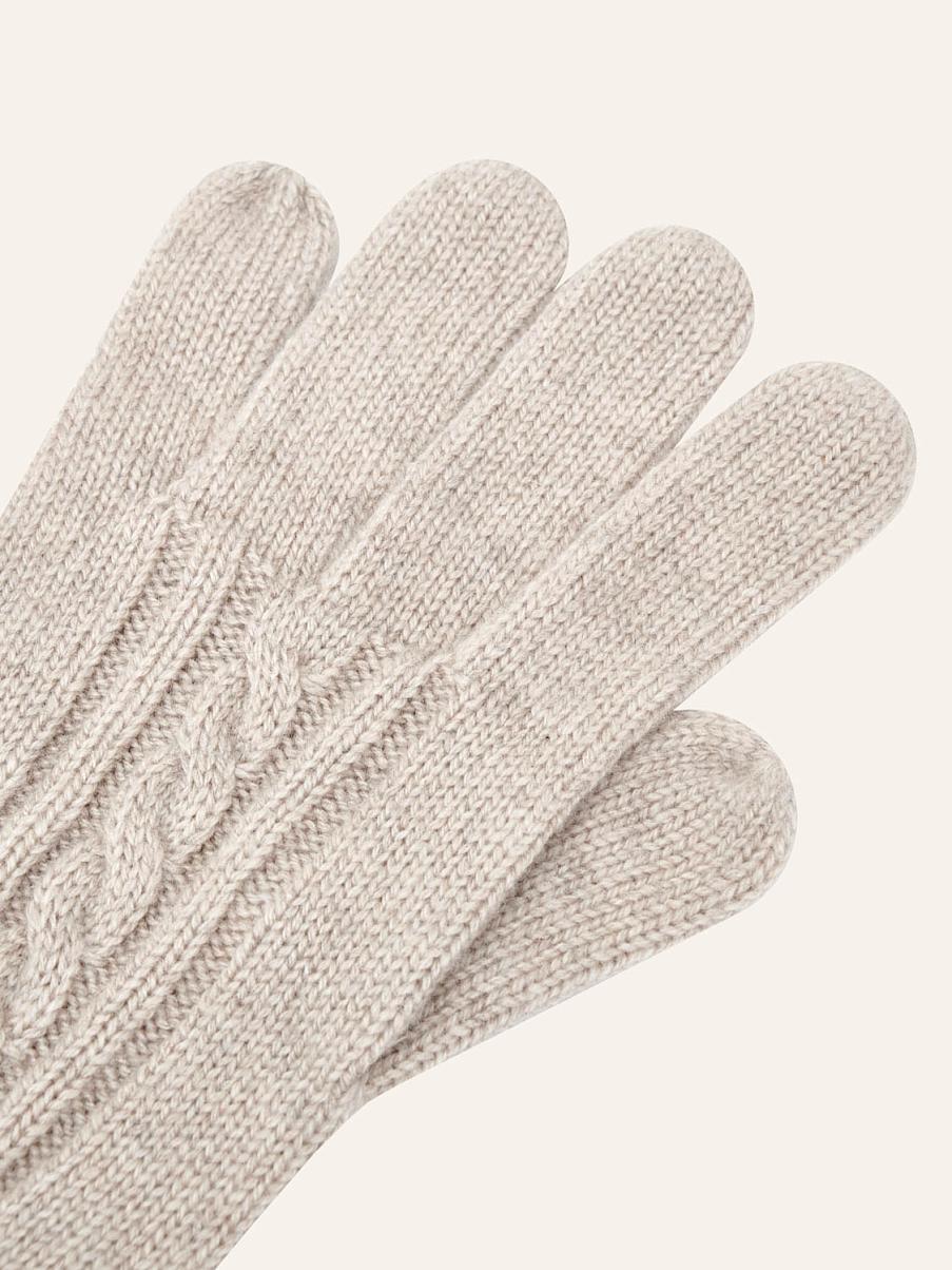 Перчатки с шерстью мериноса и кашемиром