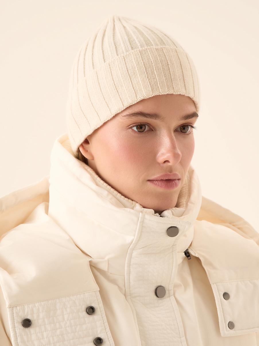 Шапка с шерстью мериноса и кашемиром