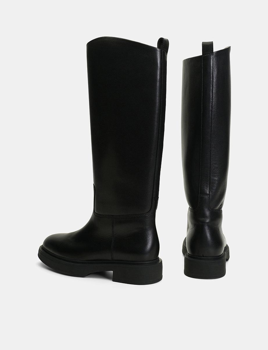 Сапоги-трубы из кожи