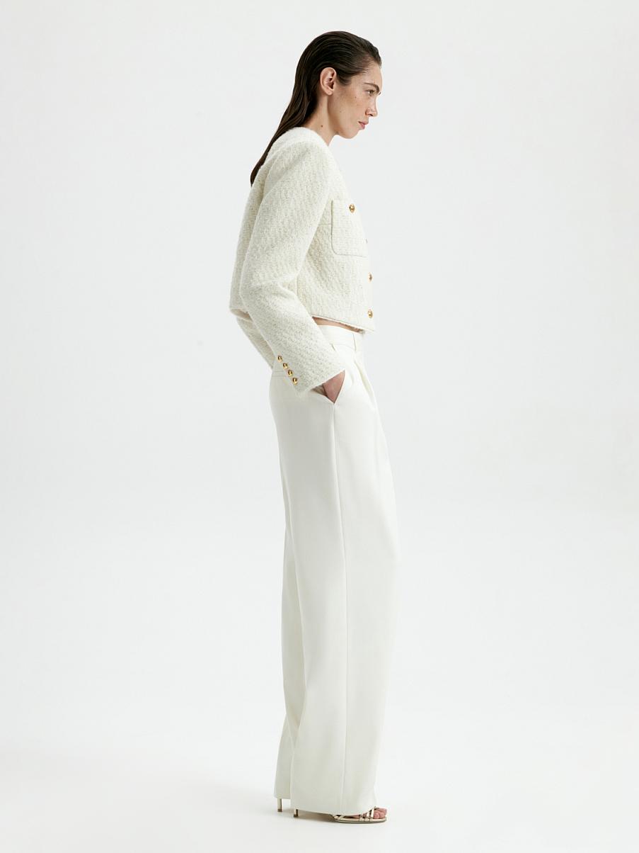 Укороченный жакет с шерстью