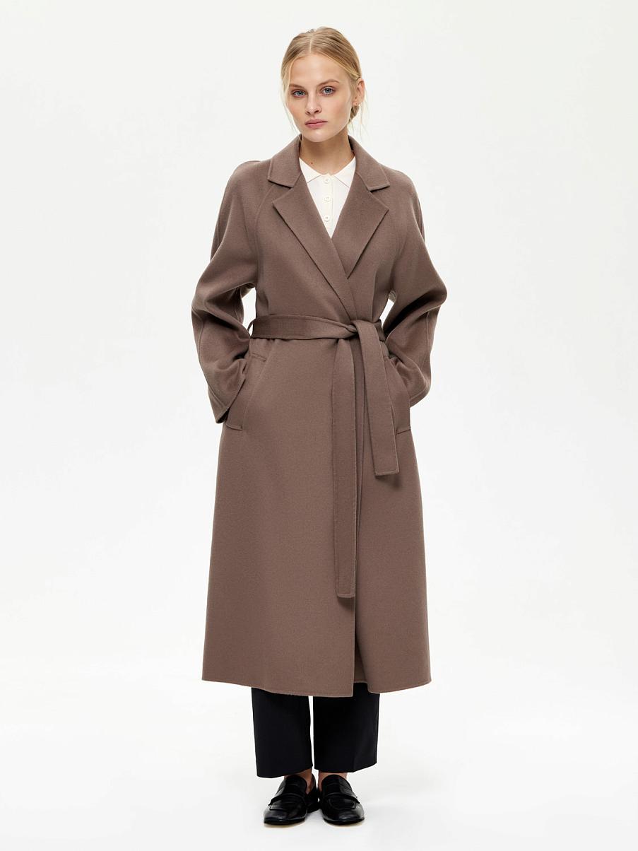 Пальто-халат из шерсти мериноса и кашемира