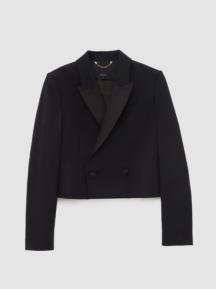 Укороченный жакет из шерсти