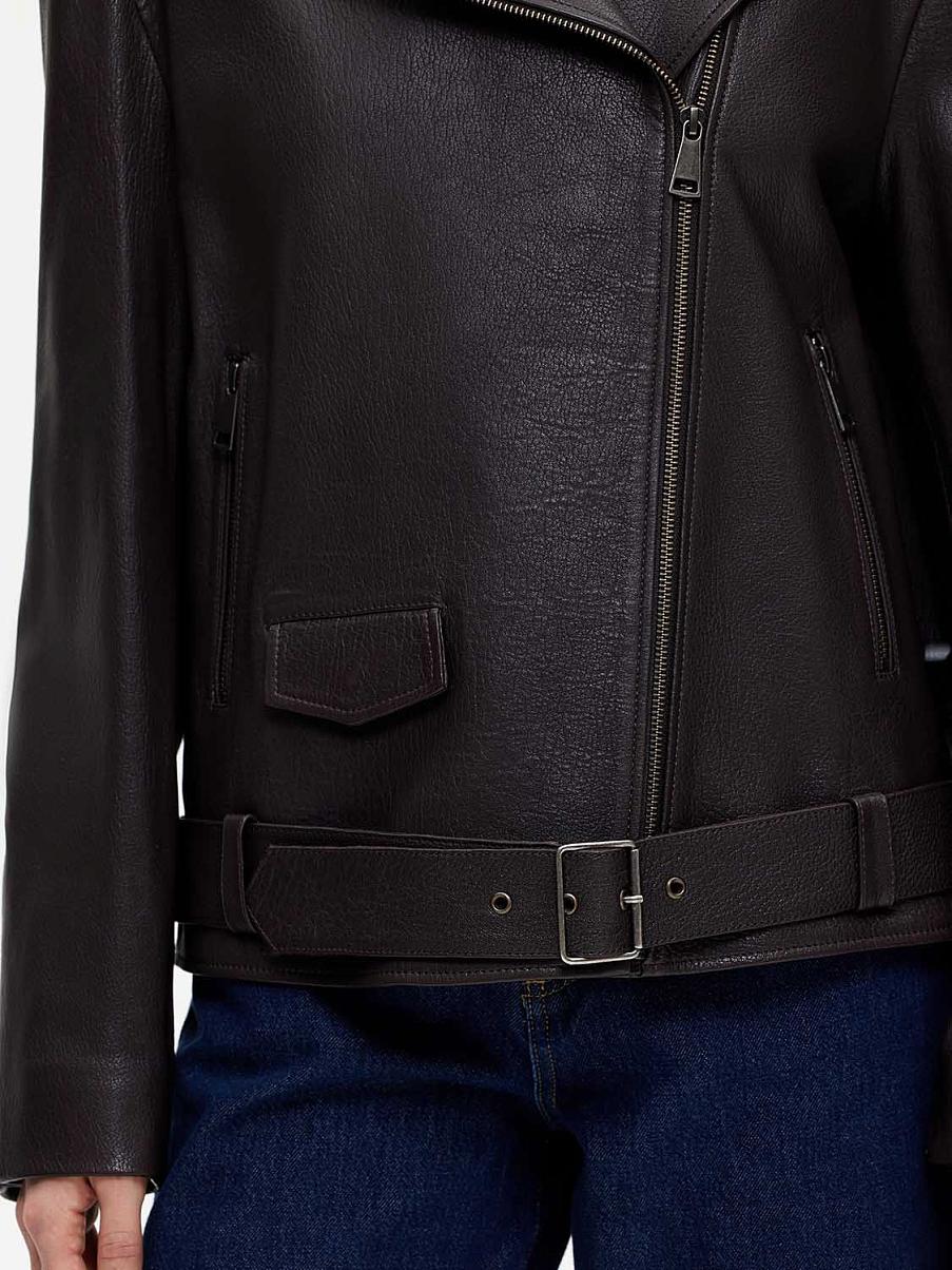 Косуха из натуральной фактурной кожи