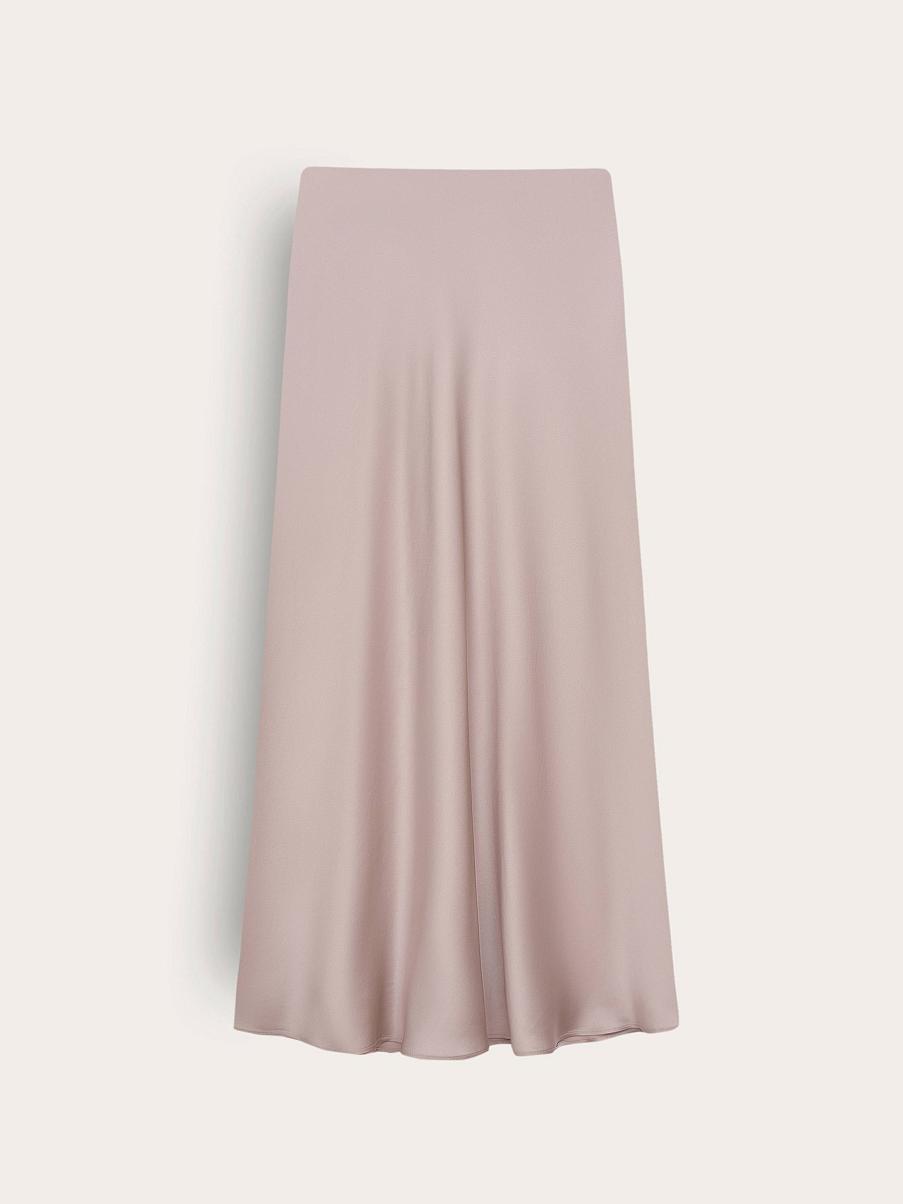 Юбка миди с шелком