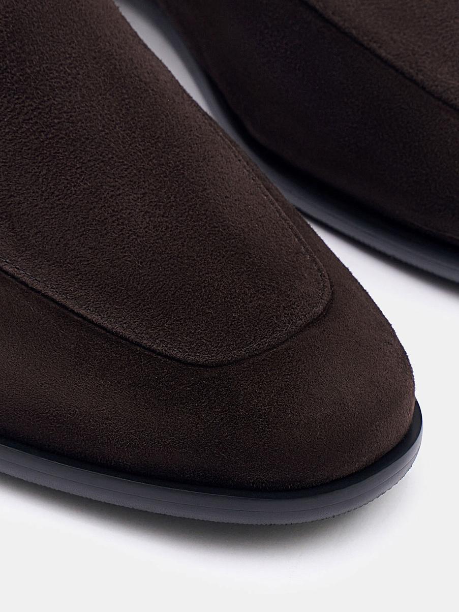 Лоферы из замши