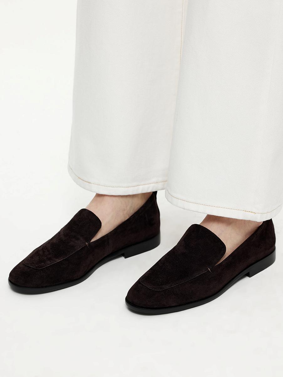 Лоферы из замши