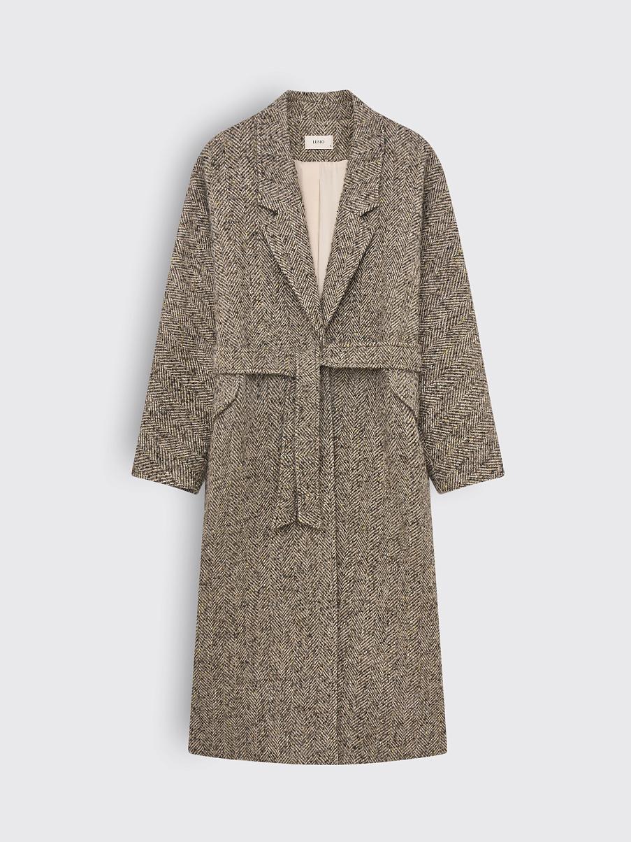 Пальто-халат из шерсти