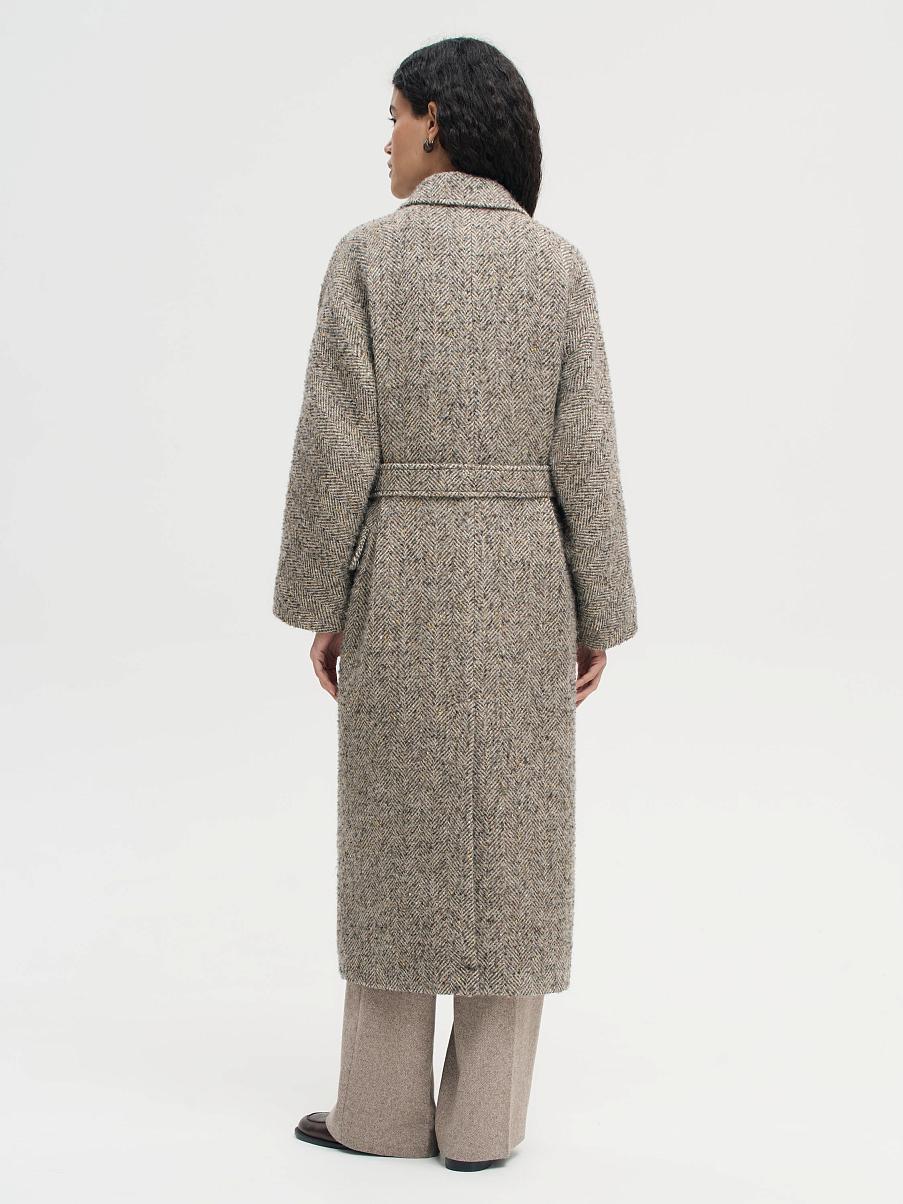 Пальто-халат из шерсти