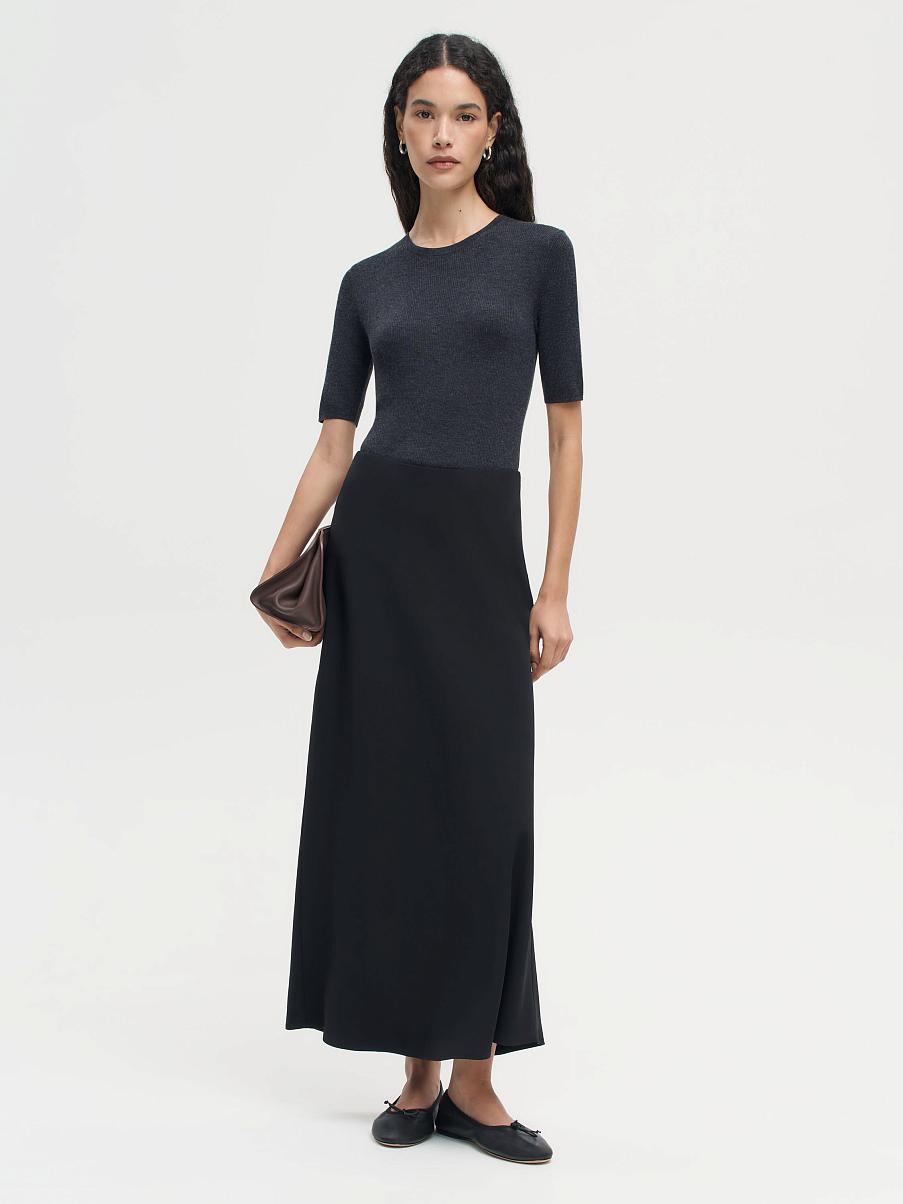 Топ из мериноса с шелком