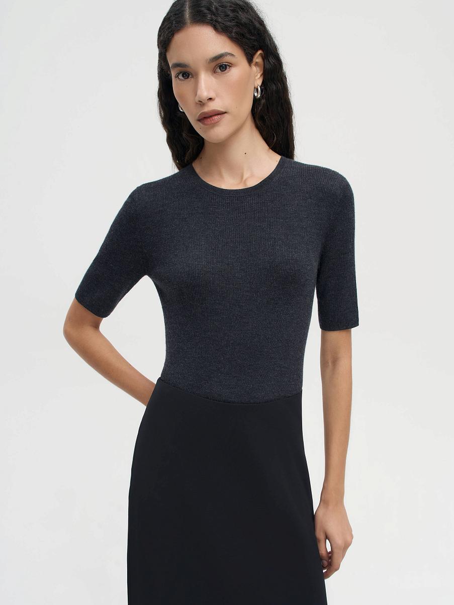 Топ из мериноса с шелком