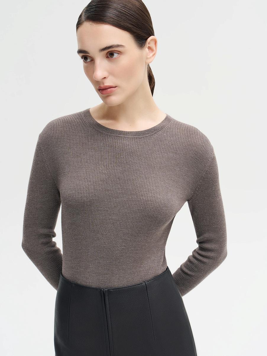 Джемпер из мериноса с шелком