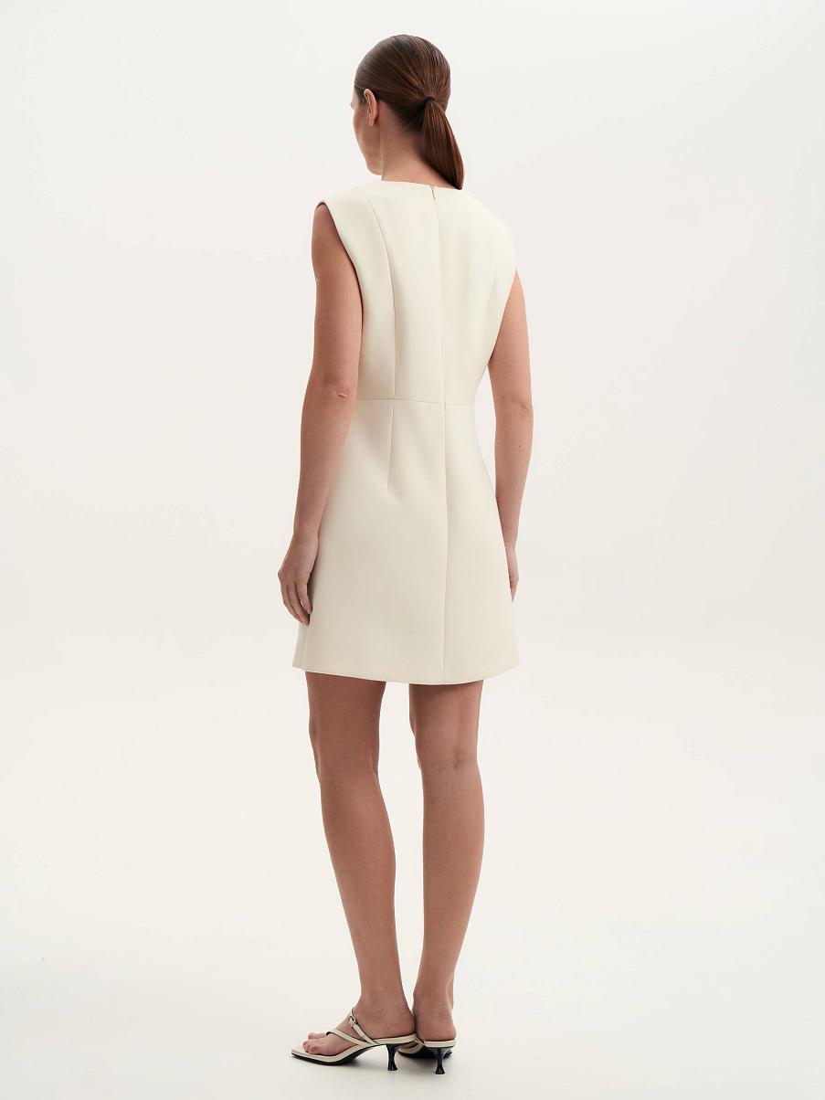 Платье - футляр с шерстью