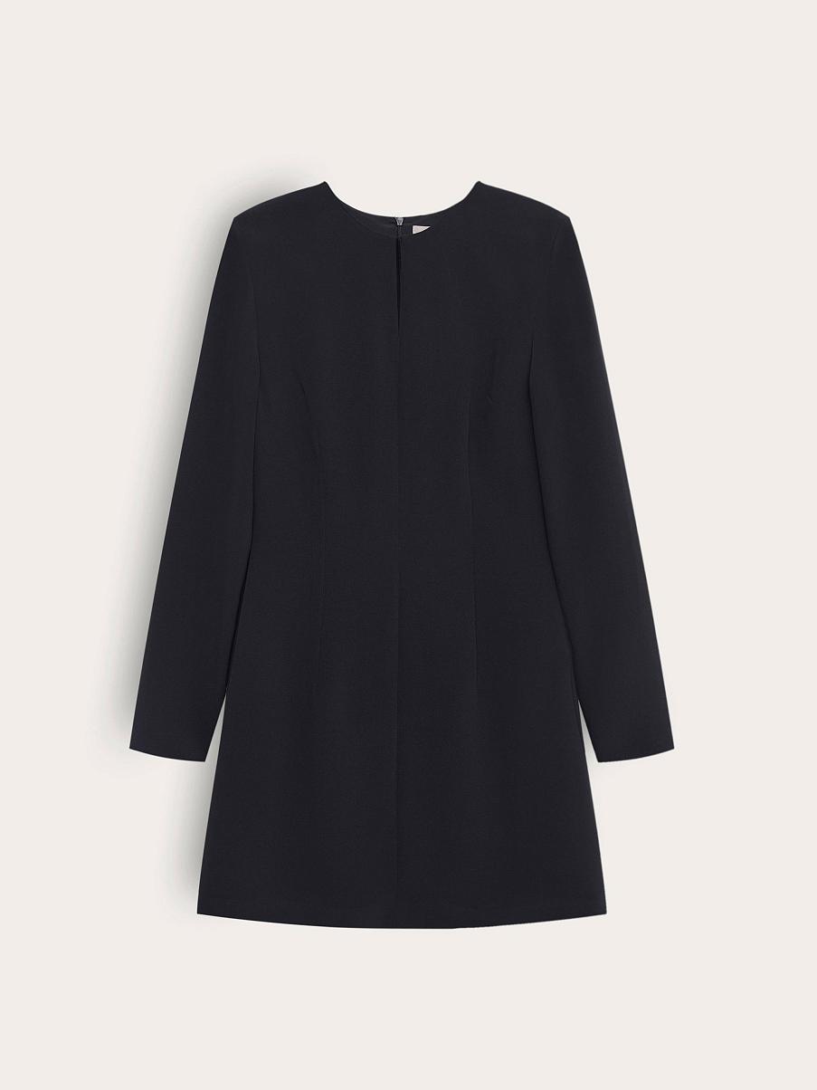 Платье мини из шелка