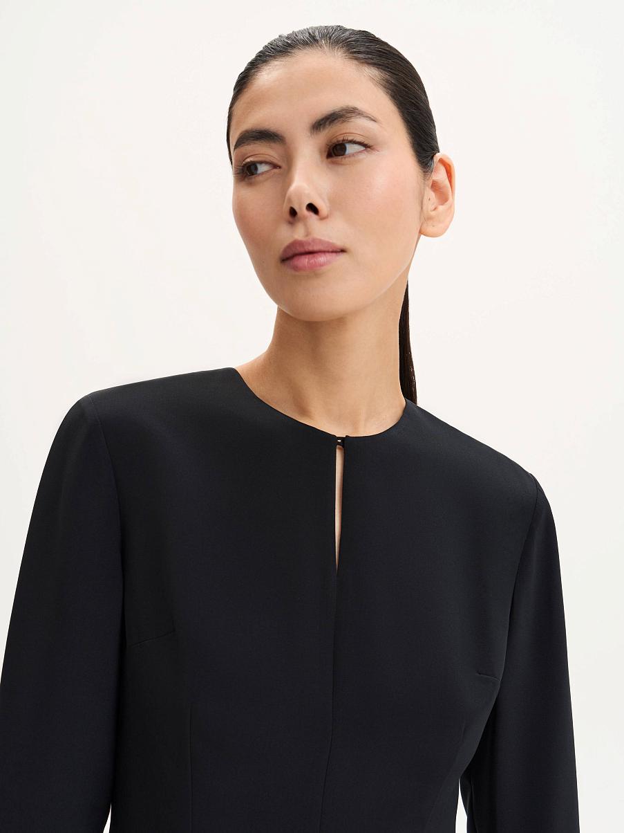 Платье мини из шелка