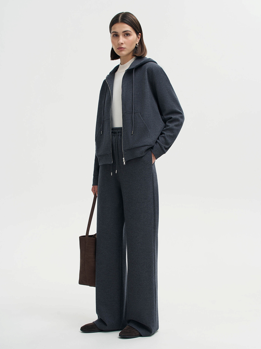 Брюки из шерсти и хлопка