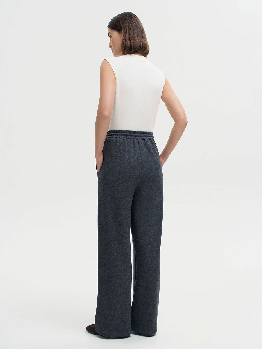 Брюки из шерсти и хлопка