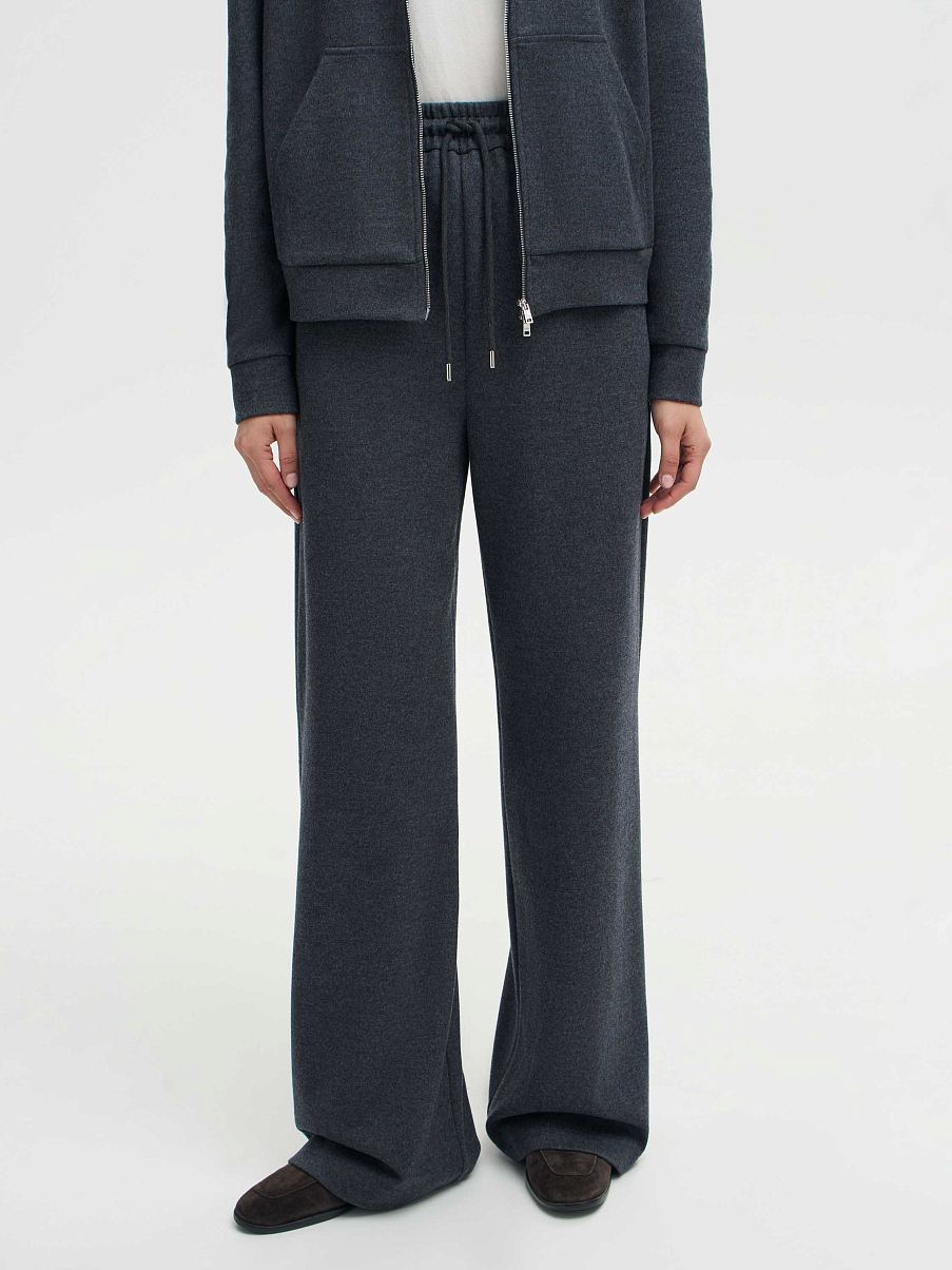 Брюки из шерсти и хлопка