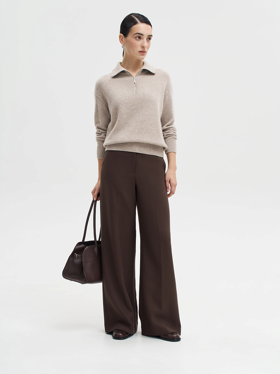 Джемпер на молнии из мериноса