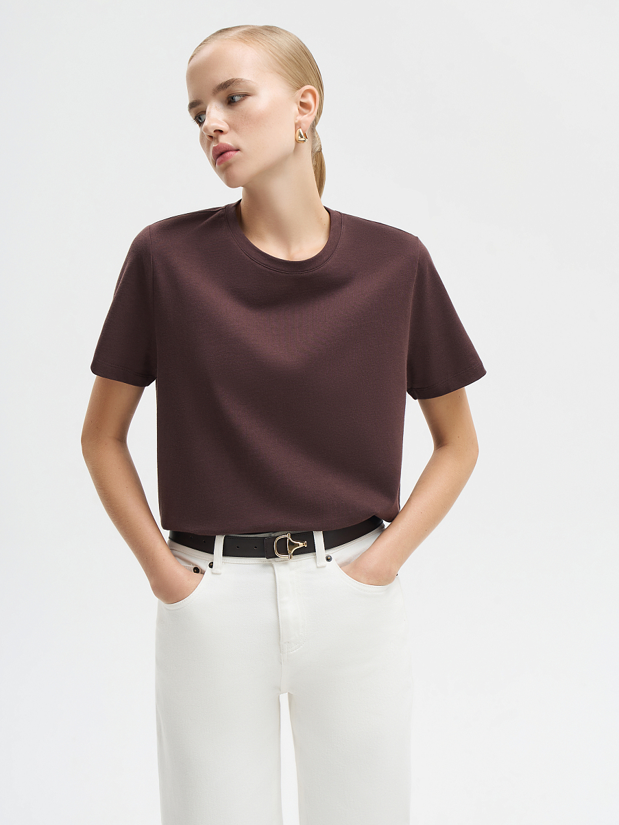 Футболка базовая с шелком