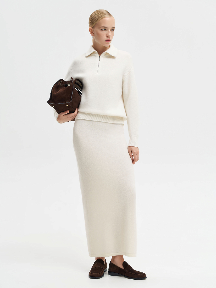 Джемпер на молнии из мериноса