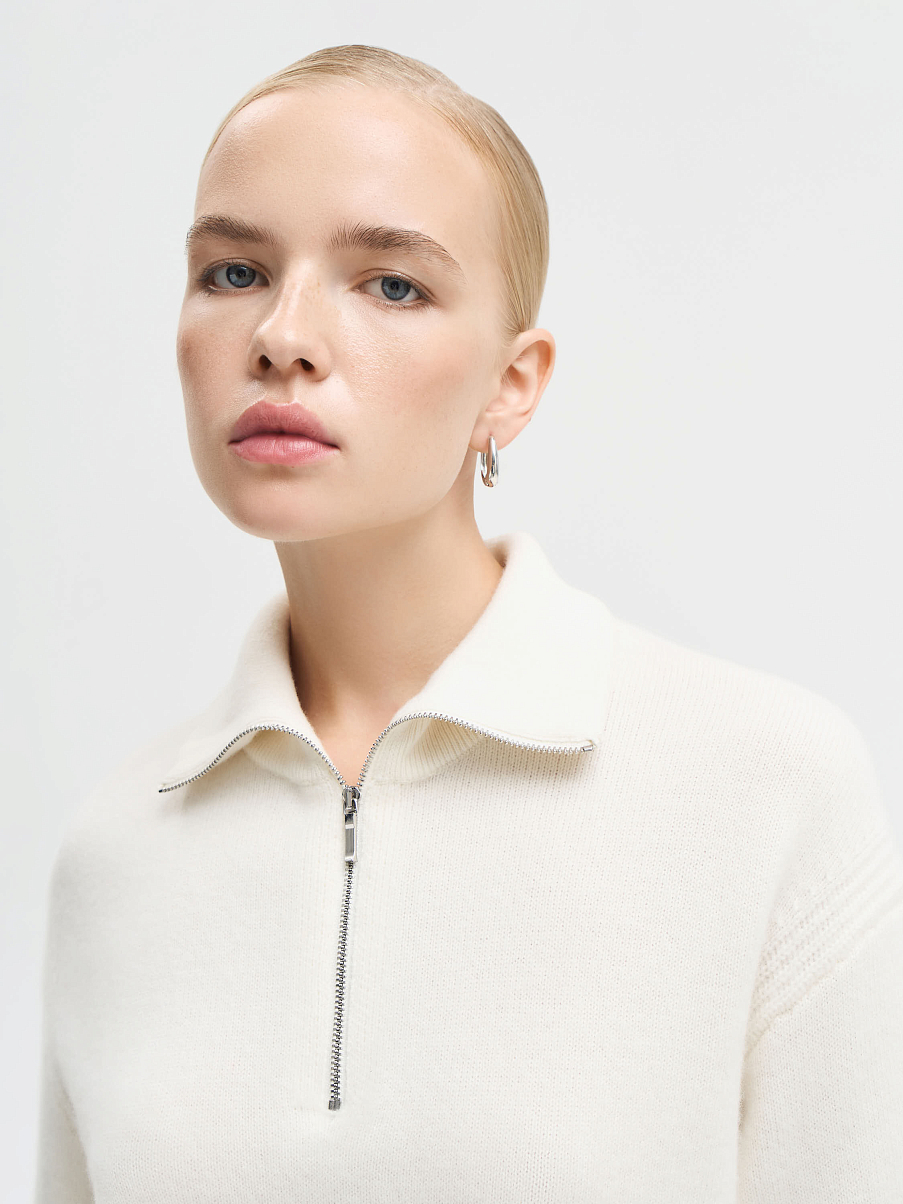 Джемпер на молнии из мериноса