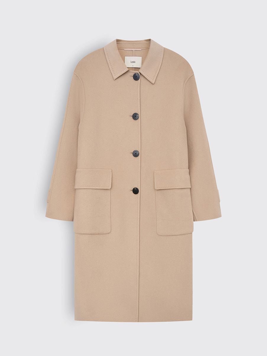 Пальто из 100% шерсти