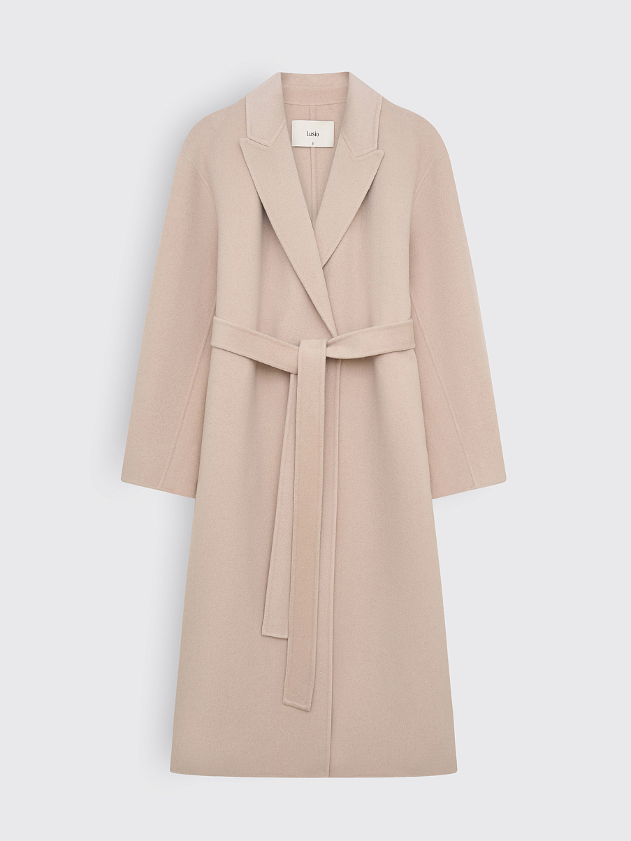 Пальто-халат из мериноса и кашемира
