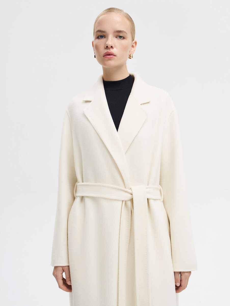 Пальто-халат из шерсти