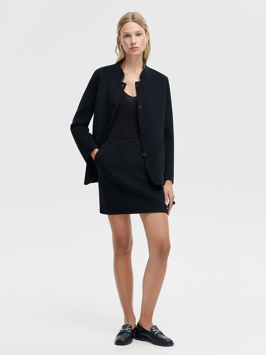 Юбка мини из мериноса