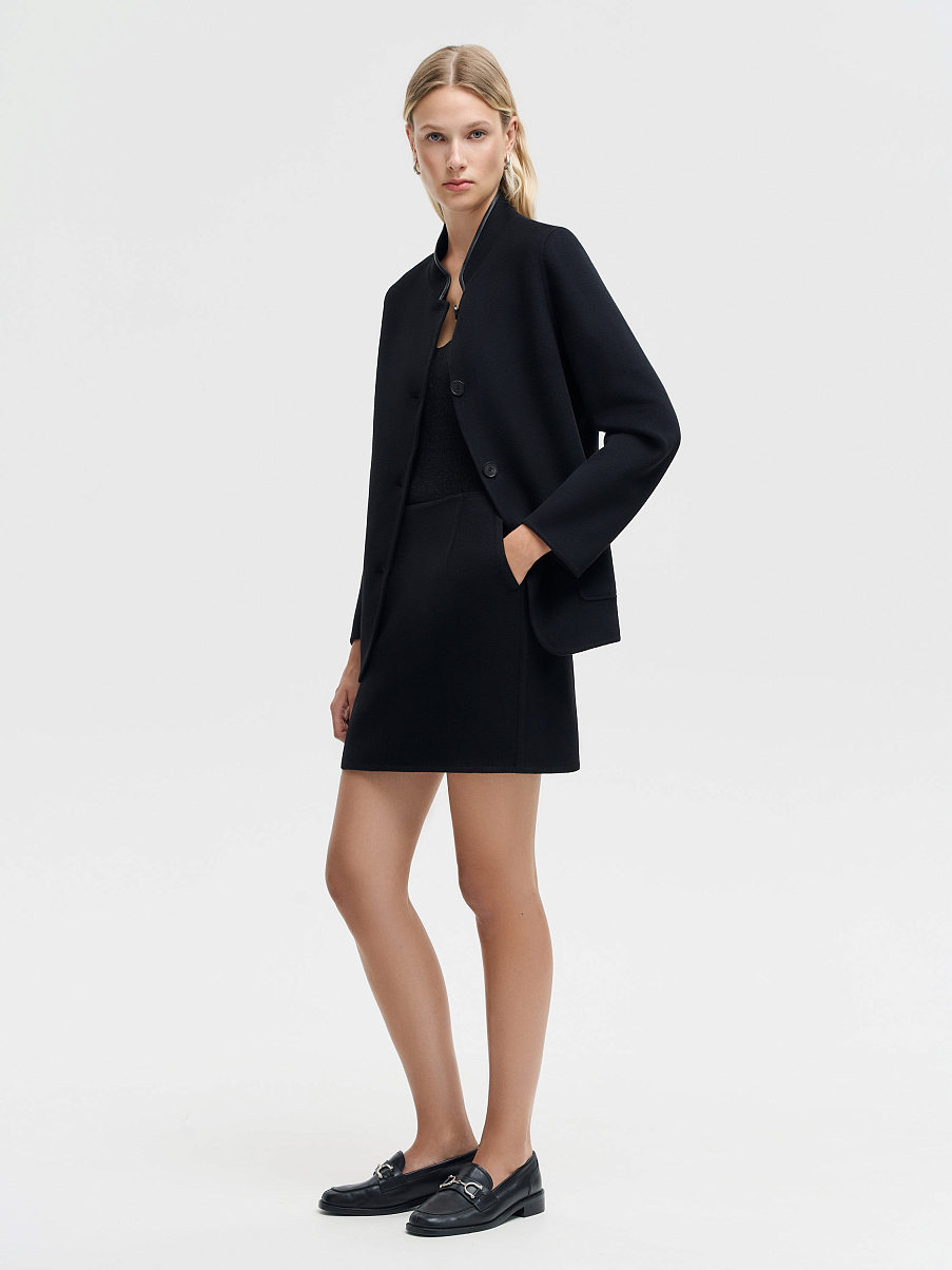 Юбка мини из мериноса