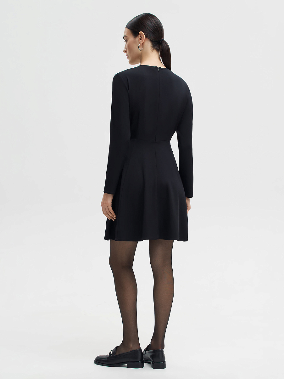 Платье мини расклешенное