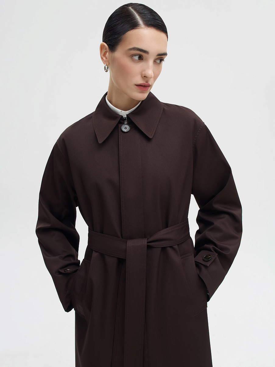 Тренч с поясом