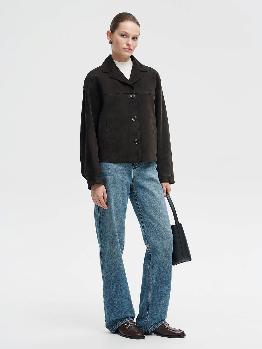 Жакет из замши